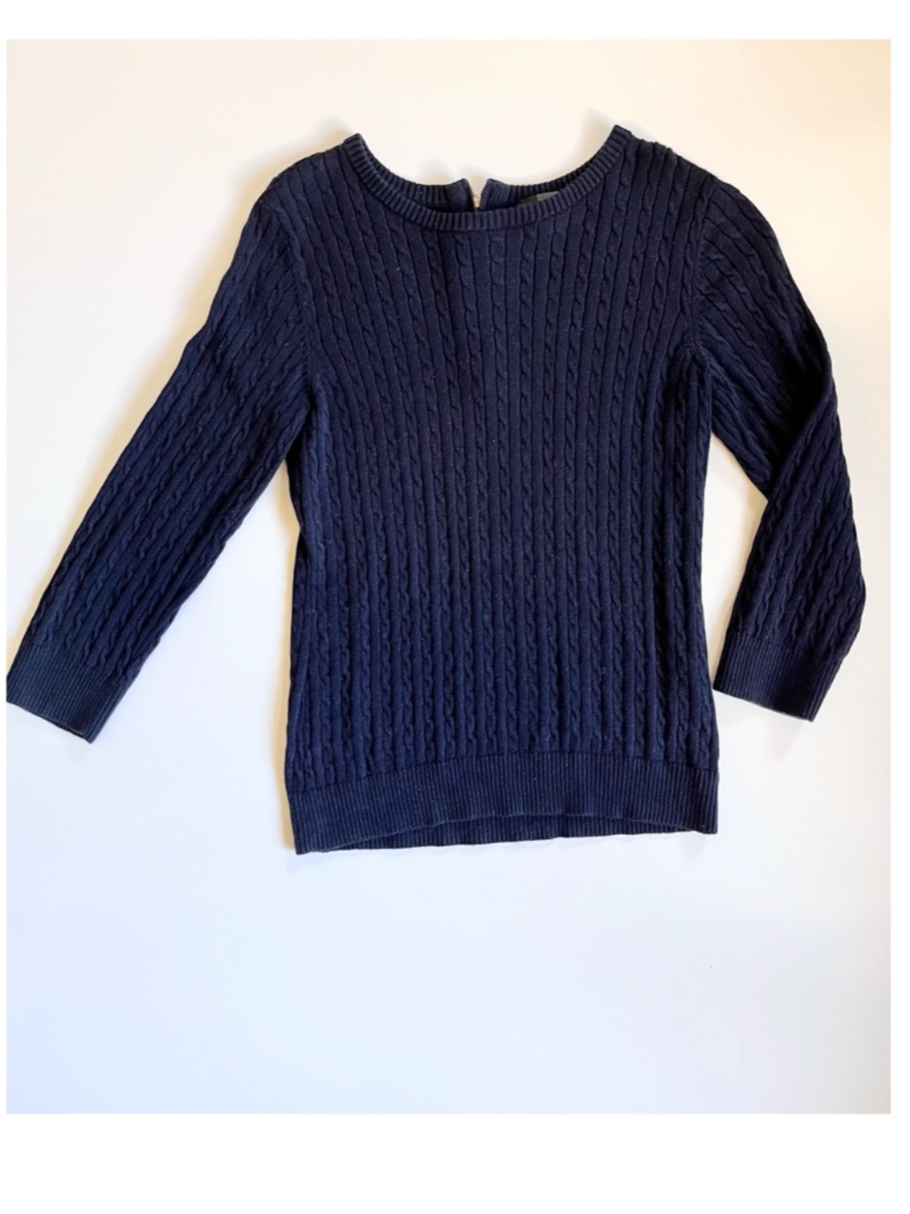 The limited blue cable knit sweater nwot